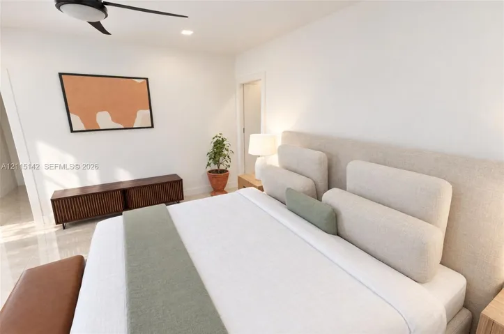 VIRTUAL RENDERING, NOT AN ACTUAL PHOTO. HOME IS UNDER CONSTRUCTION. Bedroom shown as proposed per permitted plans; final construction, finishes, landscaping and furnishings may differ. Buyer to verify with developer.