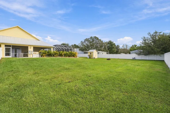 Spacious Backyard with Privacy Fence