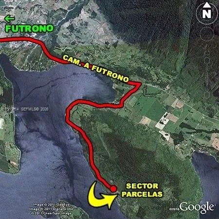 Site Location Map. Depicting the infrastructure access route relative to the property