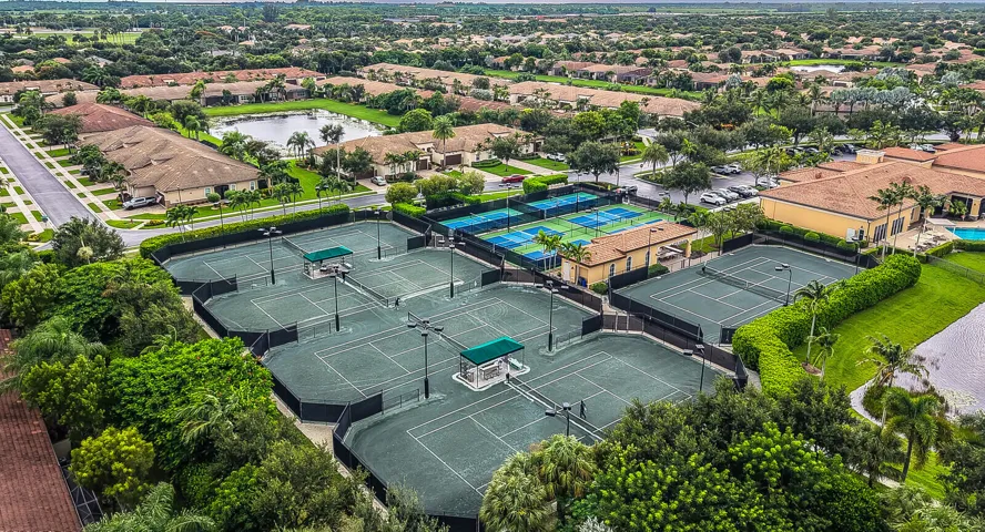 Aerial Tennis Courts