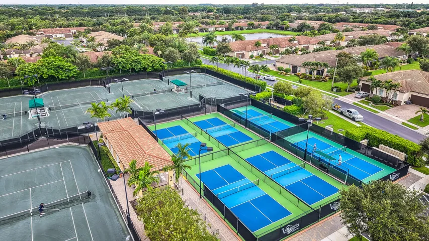 Aerial Tennis Courts