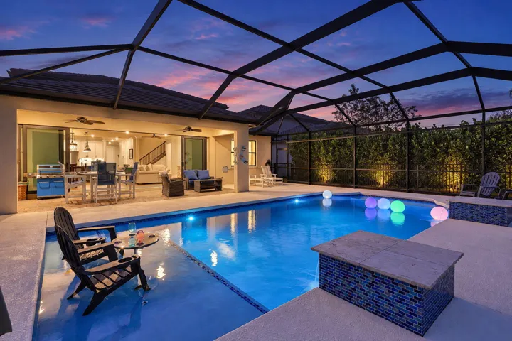When the pool lights come on, the rest of the world can wait.
