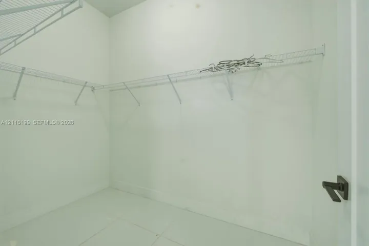 Walk-in closet.