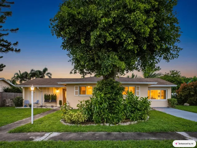 “This image has been Ai Edited to illustrate the property's Dusk or Twilight View”