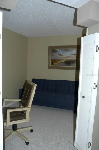 den, with deck for lap top. Internet comes with and a printer....