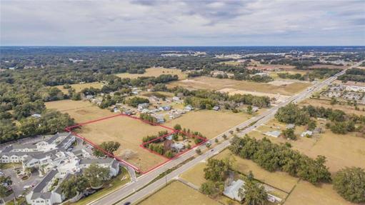 Arial view:  the site is already annexed into the City of Wildwood Central Mixed Use zoning, meaning you can SAVE TIME and MONEY without the hassle of having to rezone.