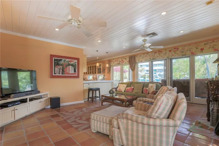 Living Room with access to patio
