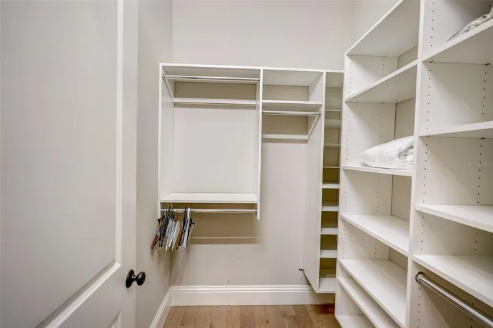 Primary walk in closet