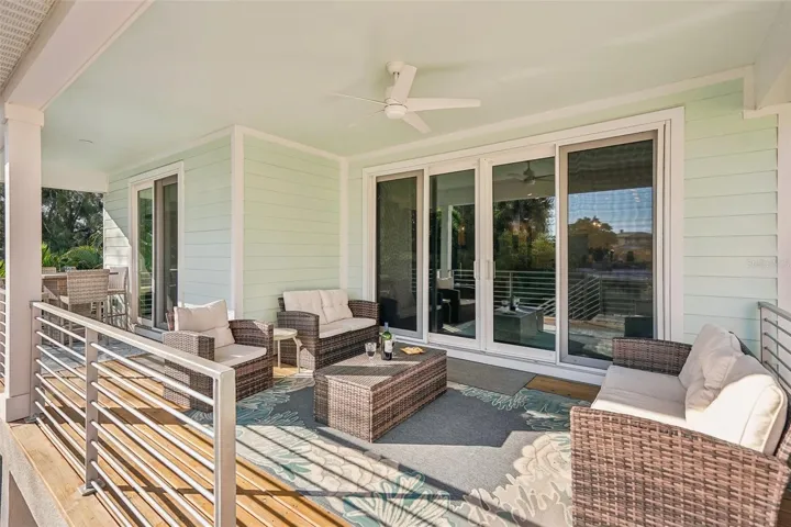Balcony off living room and primary bedroom