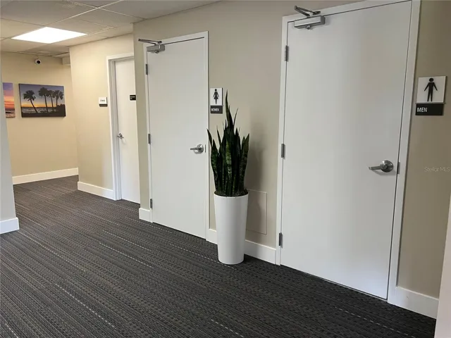 Hall baths located on 2nd floor in lobby area