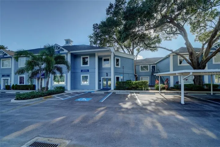 Mature landscaping and tons of parking.  Home to famous local eatery, The Wildflower Cafe!