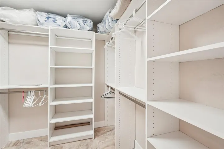 Primary walk in closet