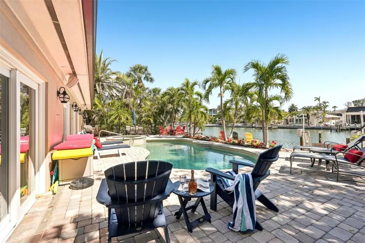 Heated pool area