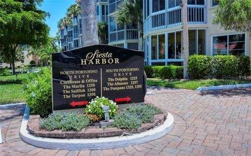 Main entrance building sign