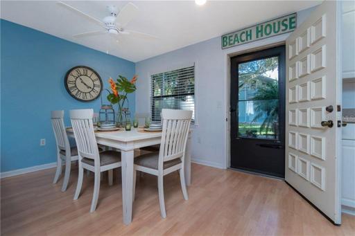 This well-appointed home offers new furniture and decor that are designed to create a relaxing, coastal vibe.