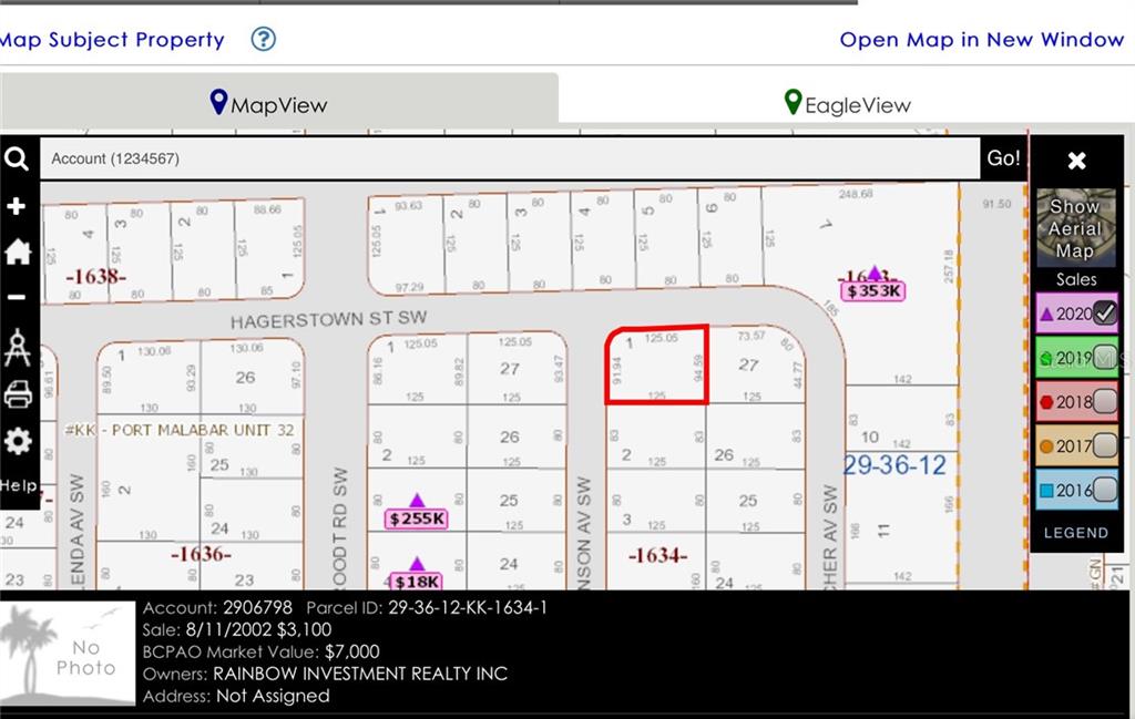 911 Hanson SW Avenue, Palm Bay, Florida 32908, ,Land,For Sale,HANSON,W7830125