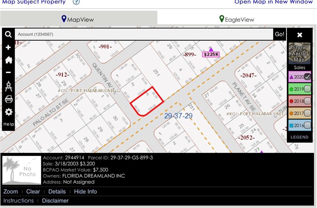 200 Todd SE Street, Palm Bay, Florida 32908, ,Land,For Sale,TODD,W7830360