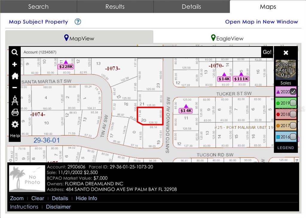 Palm Bay, Florida 32908, 0 , 0 ,0,Land,For Sale,0,W7830361