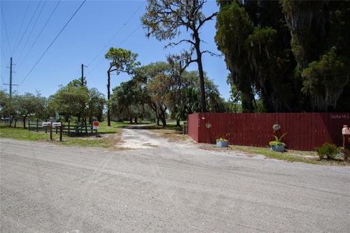 Entrance to access road