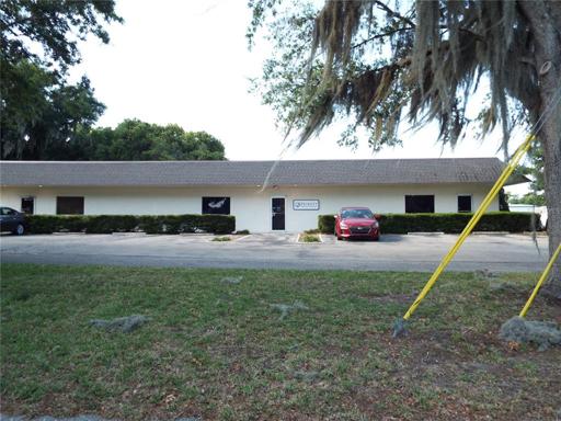 Front of building facing South