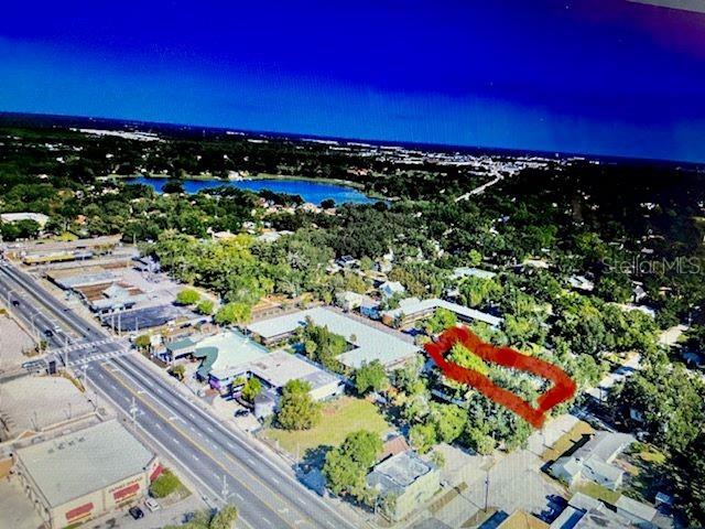 Aerial view of 726 Cordova Dr.