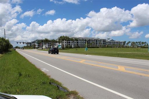 Across from Property facing South