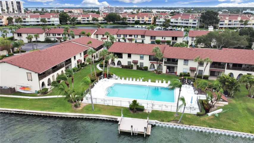 The pool is heated and a dock!