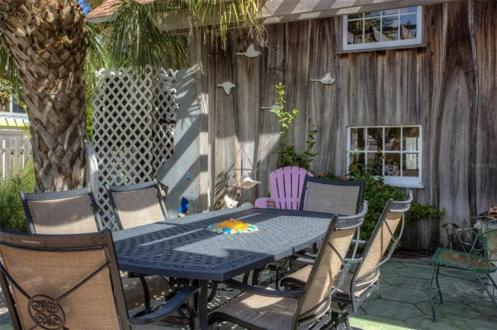 Outside pergola