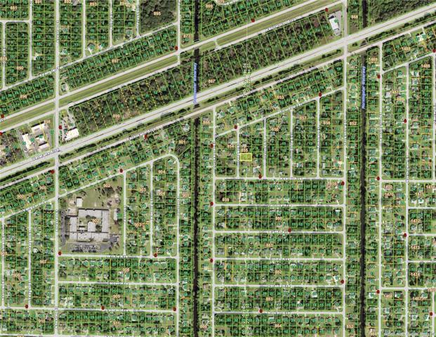 Lot highlighted on the Charlotte County GIS mapping page, also showing red highlighted fire hydrants