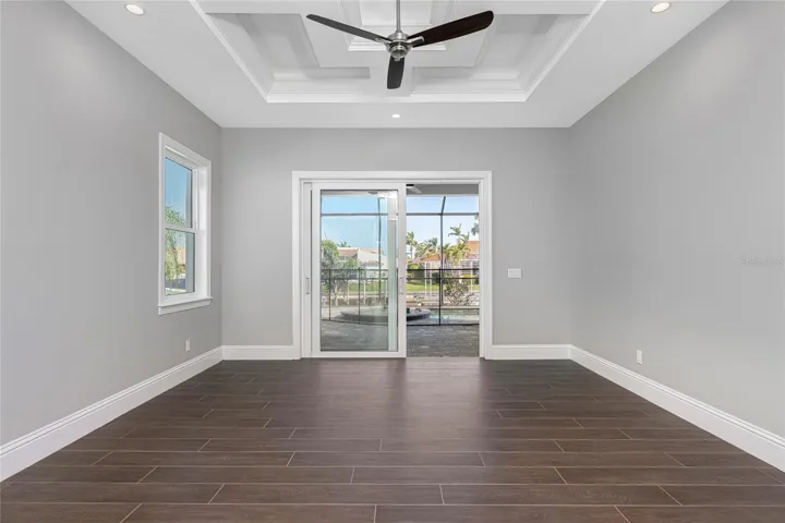 Master bedroom view of the same model at a different location