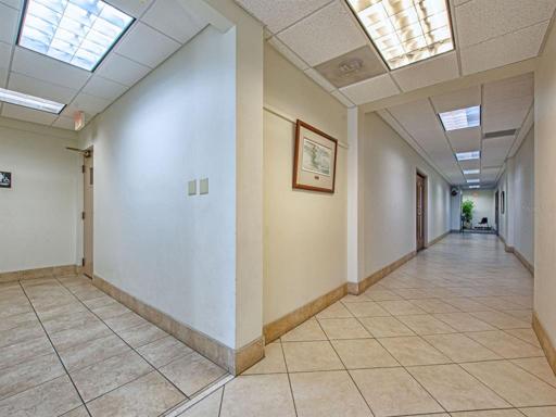 Common hallway from parking lot