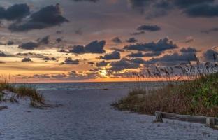 Enjoy a quick drive to Englewood Beach for sunset.