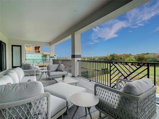 2nd floor Balcony overlooking the 8th hole Jack NickLaus Golf course