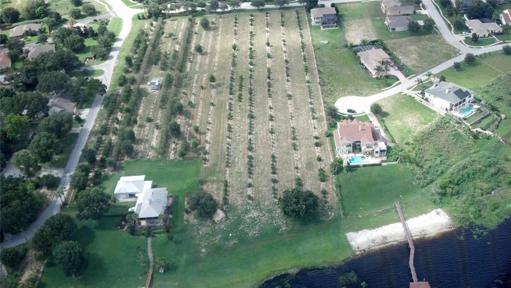 Arial shot of combined parcels. Remington Road is on the Left