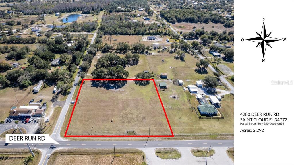 4280 Deer Run Road, Saint Cloud, Florida 34772, ,Land,For Sale,DEER RUN,O6001330