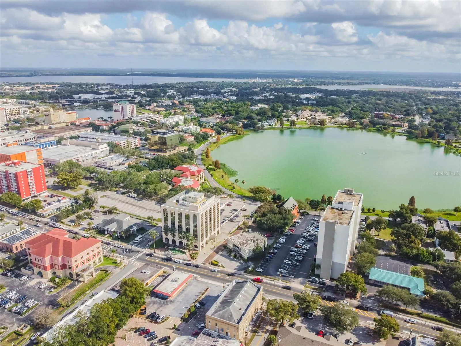 Lake view from the building