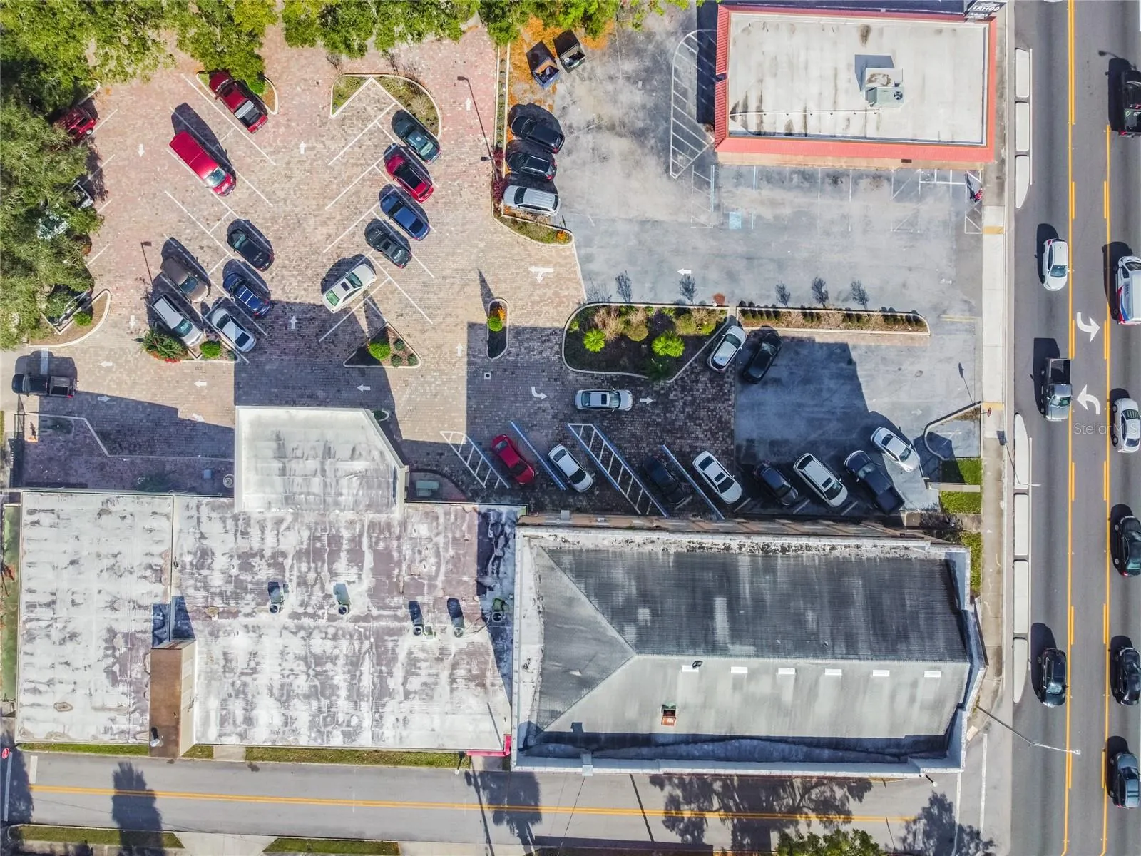 Roof and Parking Lot