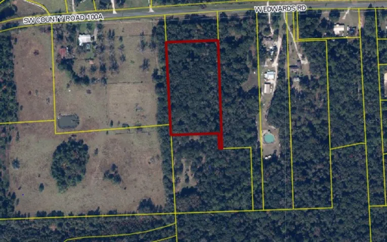 Aerial View 5 Acres Edwards Rd., Starke, Bradford County