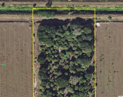 North 1/3 of the property.  Drainage ditch to the north.