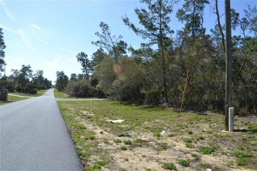 Lot view with street facing south