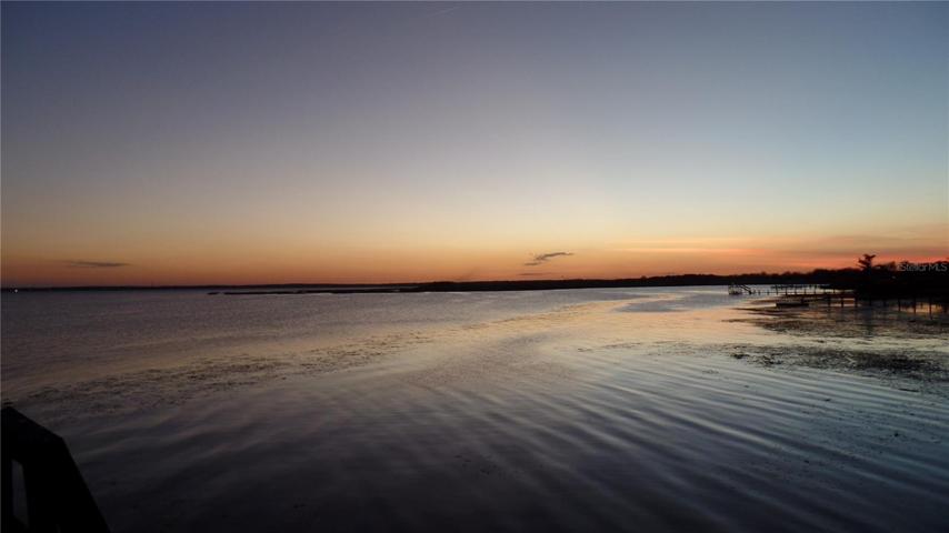 sunset on Lake Monroe