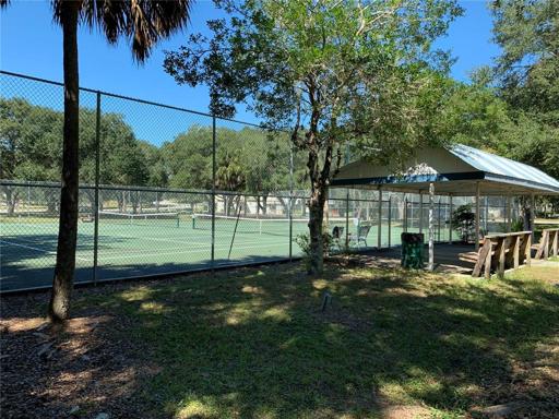 Tennis court in Community Park nearby