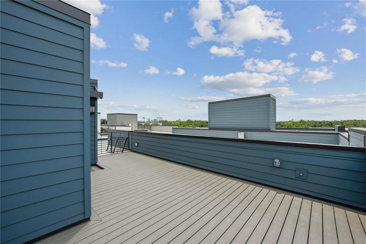 Rooftop terrace with pre-plumbing for outdoor gas range, fireplace and hot tub.