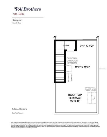 4th floor (Rooftop Terrace). Pre-plumbed for outdoor kitchen, fireplace and hot tub!