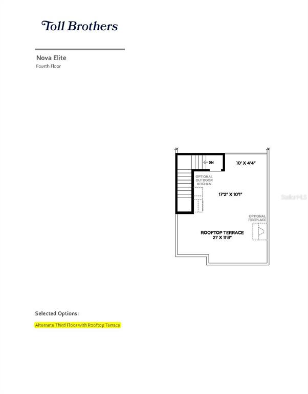 The rooftop terrace comes pre-plumbed for an outdoor kitchen, hot tub and fire place.