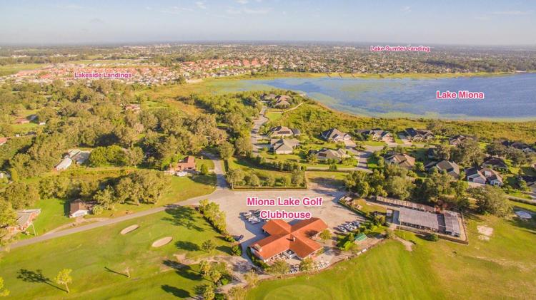 Clubhouse view minutes from Lakeside Landings, Lake Sumter Landing, and Lake Miona