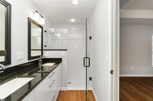 MASTER BATH FRAMELESS SHOWER DOOR