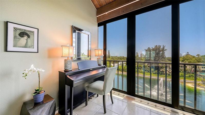 2nd Bedroom overlooking spring-fed lake