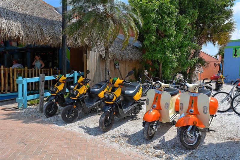 Scooters for exploring the Island