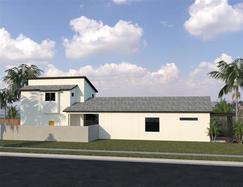 Side view rendering